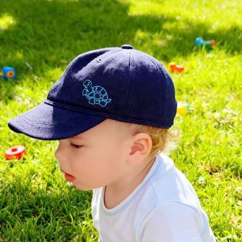 Baby Baseball Cap Cotton Soft Newborn Infant Sun Hat Boy Girl | Lightweight breathable cotton knit, soft brim UV protection, elastic adjustable fit, stylish versatile for all seasons in Saudi Arabia