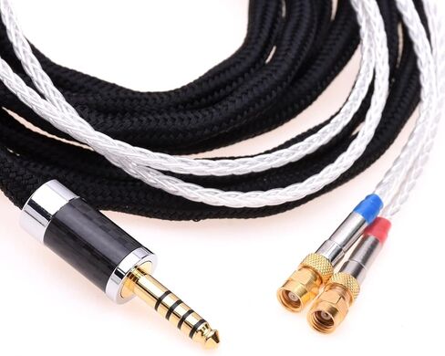 16 Cores 5N OCC Silver Plated Headphone Upgrade Cable SMC for Hifiman He-5 He-6 He-300 He-400 He-500 HE560 (4FT, 3.5mm Stereo Plug) in Saudi Arabia