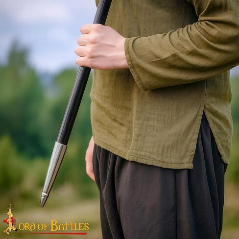 Lord of Battles Medieval Spear Butt Cap Viking Spearpoint Butt Steel Tip for Spears, Poles, & Outdoor Tools in Saudi Arabia