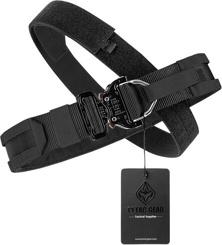 PETAC GEAR Tactical Battle Belt With Cobra Buckle D-Ring | Military Heavy Duty Rigger Gun Belts | Inner Outer Molle Belt. in Saudi Arabia