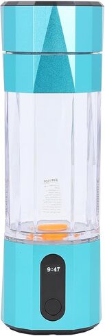 Dpofirs Hydrogen Water Machine, 6000 to 8000 PPB 208ml Portable Hydrogen Water Bottle LED Display Rechargeable for Office Travel Exercise (Blue) in Saudi Arabia
