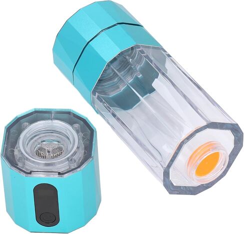 Dpofirs Hydrogen Water Machine, 6000 to 8000 PPB 208ml Portable Hydrogen Water Bottle LED Display Rechargeable for Office Travel Exercise (Blue) in Saudi Arabia