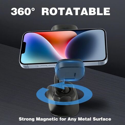 1Pcs Gym Magnetic Phone Holder,Portable Gym Magnetic Phone Holder - Adjustable Bendable Stand for Workout Enthusiasts, Fitness Lovers in Home Gyms & Fitness Centers in Kuwait