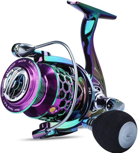 Sougayilang Colorful Fishing Reel 13 +1 BB Light Weight Ultra Smooth Powerful Spinning Reels, with CNC Line Management Graphite Frame, for Freshwater in Saudi Arabia