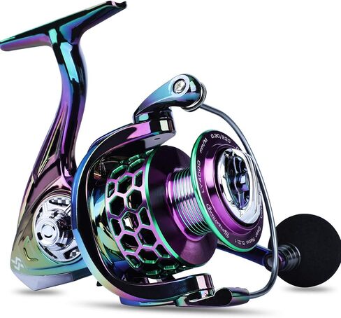 Sougayilang Colorful Fishing Reel 13 +1 BB Light Weight Ultra Smooth Powerful Spinning Reels, with CNC Line Management Graphite Frame, for Freshwater in Saudi Arabia