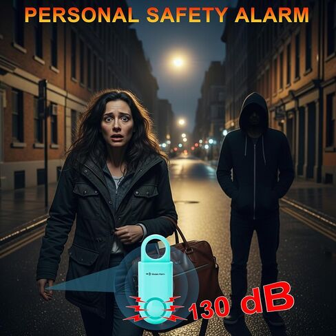 2 حزمة إنذار السلامة الشخصية 130db بطارية قابلة للاستبدال من قبل المستخدم SOS الطوارئ الصوت بصوت عال صفارة الإنذار سلسلة المفاتيح تنبيه للنساء، طلاب الجامعات، الأطفال، عداء الليل، المشي لمسافات طويلة، مخيم، إنذار الدب. أسود in Kuwait