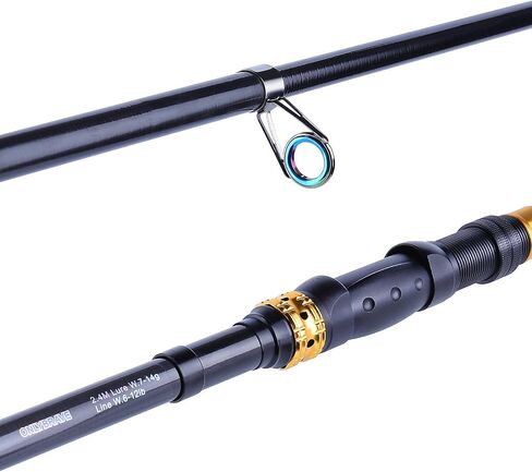 Sougayilang Telescopic Fishing Rod - 24 Ton Carbon Fiber Ultralight Fishing Pole with CNC Reel Seat, Portable Retractable Handle, Stainless Steel Guides for Bass Salmon Trout Fishing in Saudi Arabia