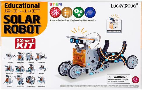 Lucky Doug 12-in-1 Solar Powered Robot Building Kits Toys in Saudi Arabia