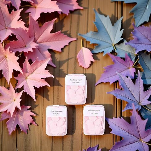 300pcs Portable Hand Washing Soap Sheets, Scented Mini Soap Sheets, Paper Soap for Travel,Disposable Soluble Soap for Outdoor Travel, Camping, Hiking in Saudi Arabia
