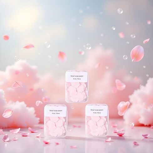 300pcs Portable Hand Washing Soap Sheets, Scented Mini Soap Sheets, Paper Soap for Travel,Disposable Soluble Soap for Outdoor Travel, Camping, Hiking in Saudi Arabia