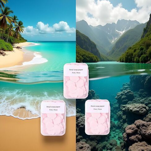 300pcs Portable Hand Washing Soap Sheets, Scented Mini Soap Sheets, Paper Soap for Travel,Disposable Soluble Soap for Outdoor Travel, Camping, Hiking in Saudi Arabia