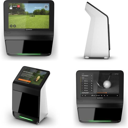 شاشة إطلاق الجولف Garmin Approach R50 Premium وأجهزة المحاكاة مع حقيبة حمل، ومقاييس الكرة والنادي المتقدمة + مجموعة ساعات الجولف Garmin Approach S70 Premium GPS، باللون الرمادي (42 مم) in Saudi Arabia