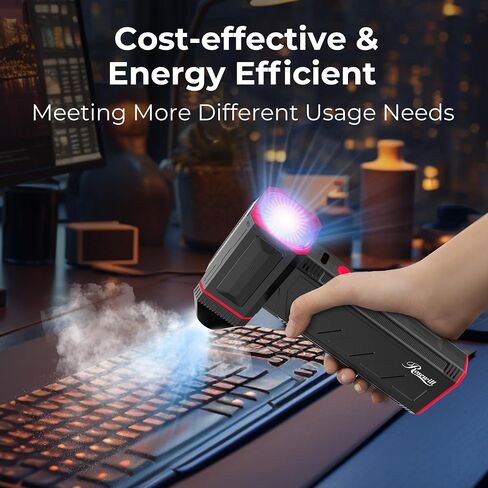 Rosewill Electric Air Duster - 110,000 RPM Super Power Cordless Compressed Air Duster, 3-Gear Adjustable Mini Blower with Fast Charging, Dust Blower for Computer, Keyboard, Pet, House, Outdoor and Car in Saudi Arabia