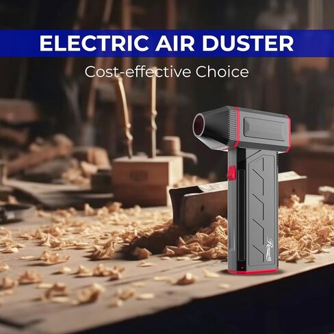Rosewill Electric Air Duster - 110,000 RPM Super Power Cordless Compressed Air Duster, 3-Gear Adjustable Mini Blower with Fast Charging, Dust Blower for Computer, Keyboard, Pet, House, Outdoor and Car in Saudi Arabia