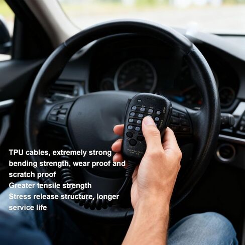 ميكروفون محمول Yoidesu DTMF، ميكروفون مكبر صوت 6 سنون مع أزرار لراديو السيارة FT7900R FT1900R FT1907 FT-7800R FT-8800R FT-8900R FT-1802M FT-1807M FT-2800M in Saudi Arabia