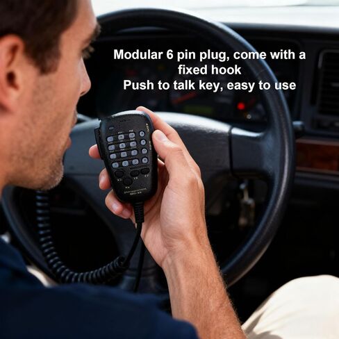 ميكروفون محمول Yoidesu DTMF، ميكروفون مكبر صوت 6 سنون مع أزرار لراديو السيارة FT7900R FT1900R FT1907 FT-7800R FT-8800R FT-8900R FT-1802M FT-1807M FT-2800M in Saudi Arabia