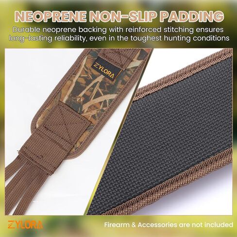 Zylora Duck Strap Carrier for Hunting – Neoprene Padded Waterfowl Strap with 8 Slip Rings – Duck, Goose & Game Bird Carrier Lanyard – Non-Slip, Multiple Carry Options, Duck Hunting Accessories in Saudi Arabia