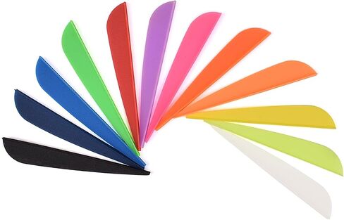 GPP 100PK 3 بوصة من البلاستيك السهم ريشة TPU Fletchings لقوس الرماية السهم DIY in Kuwait