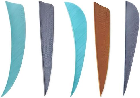 50 Pcs 4 Inch 5 Inch Archery Arrow Fletching Turkey Feather Fletching Right Wing Left Wing Feather Real Arrow Vanes for Hunting Arrow Accessories DIY Archery in Saudi Arabia