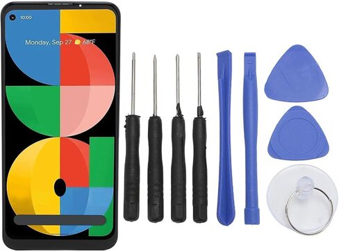 GOWENIC لاستبدال شاشة Pixel 5A 5G، مجموعة العرض مع التعرف على بصمات الأصابع، متوافق مع G1F8F G4S1M، مع أدوات إصلاح، GOWENIC7mzt4yq9g0 in Saudi Arabia