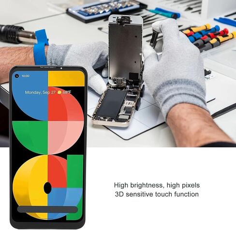 GOWENIC لاستبدال شاشة Pixel 5A 5G، مجموعة العرض مع التعرف على بصمات الأصابع، متوافق مع G1F8F G4S1M، مع أدوات إصلاح، GOWENIC7mzt4yq9g0 in Saudi Arabia