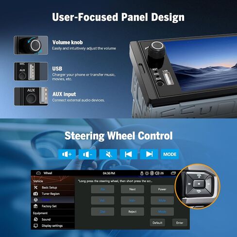 Eonon Single Din Car Radio,10.95-inch 2K HD Large Screen, Android 13 Car Stereo with CarPlay/Android Auto, 6+64GB, Bluetooth 5.1, DSP, Opt & Coax Output, 4G LTE, Split Screen-SD1X6S in Saudi Arabia