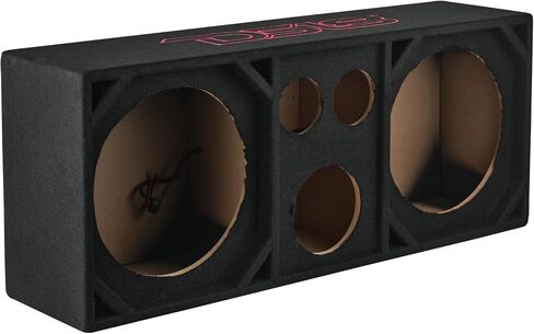 DS18 VOC12PRO Dual 12" Voceteo Ported Enclosure | Dual 4" Tweeters + 2" Driver Slot | Prewired & Speakon-Ready MDF Box | Black Carpet Finish | Chuchero Box in Saudi Arabia