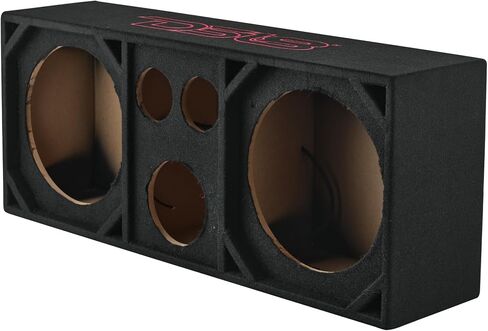DS18 VOC12PRO Dual 12" Voceteo Ported Enclosure | Dual 4" Tweeters + 2" Driver Slot | Prewired & Speakon-Ready MDF Box | Black Carpet Finish | Chuchero Box in Saudi Arabia