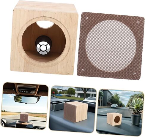 Wooden Car Audio Speaker Box for Trucks Anti-Resonance Subwoofer Enclosure with Natural Finish Easy Installation Enhanced Bass for Automotive Sound Systems in Saudi Arabia