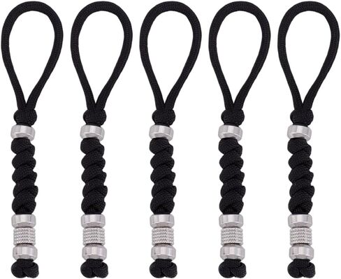 UNICRAFTALE 5Pcs 13.8cm Paracord Knife Lanyard with Skull Beads Braid Paracord Keychain for Pocket Knife EDC Tools in Saudi Arabia