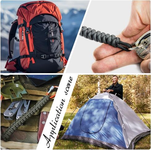 UNICRAFTALE 5Pcs 13.8cm Paracord Knife Lanyard with Skull Beads Braid Paracord Keychain for Pocket Knife EDC Tools in Saudi Arabia