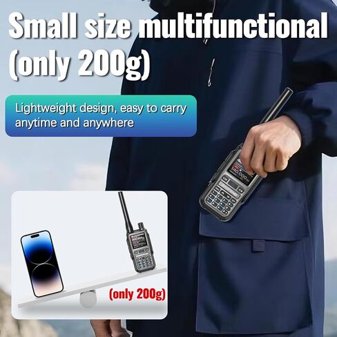 Baofeng Radio UV-5R Mini Ham Radio Long Range Two Way Radio NOAA Weather Radio Rechargeable Walkie Talkies Dual PTT APP Programming Copy Frequency 999CH with USB-C Charging Survival Radio in Saudi Arabia