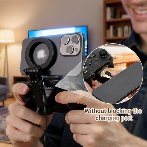 KIWIFOTOS Magnetic Phone Mount for Xbox Wireless Gaming Controller (2025) Phone Stand Holder for iPhone 17 16 15 14 Samsung Pixel Smartphone in Saudi Arabia