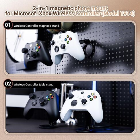 KIWIFOTOS Magnetic Phone Mount for Xbox Wireless Gaming Controller (2025) Phone Stand Holder for iPhone 17 16 15 14 Samsung Pixel Smartphone in Saudi Arabia
