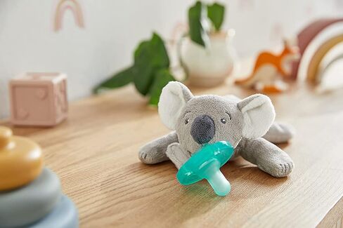 Philips Avent Soothie Snuggle Pacifier Holder with Detachable Pacifier, 0m+, Cow, SCF347/05 in Saudi Arabia