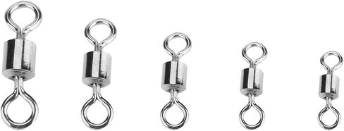 Ball Bearing Swivels Connector, High-Strength Stainless Steel 8-Shaped Solid Welded Rings Swivels with Fishing Tackle Box for Saltwater Freshwater Fishing in Saudi Arabia