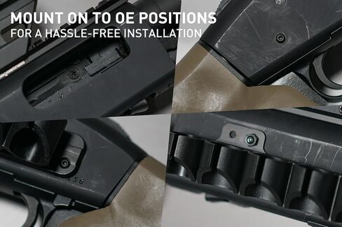 Monstrum Side Saddle 12 Gauge Shotgun Shell Holder | Compatible with Maverick 88/Mossberg 500/590/Shockwave Series Shotguns in Saudi Arabia