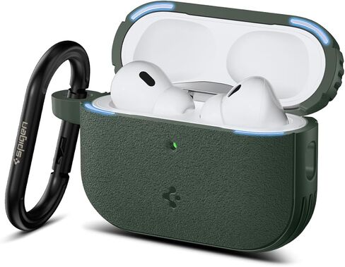 حافظة Spigen لـ AirPods Pro 3، حافظة متوافقة مع AirPods Pro الجيل الثالث (2025)، مغناطيس قفل آمن مدمج - أسود مطفي in Kuwait