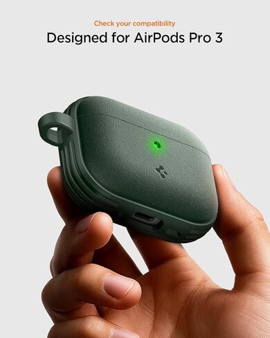حافظة Spigen لـ AirPods Pro 3، حافظة متوافقة مع AirPods Pro الجيل الثالث (2025)، مغناطيس قفل آمن مدمج - أسود مطفي in Kuwait