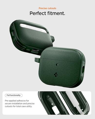 حافظة Spigen لـ AirPods Pro 3، حافظة متوافقة مع AirPods Pro الجيل الثالث (2025)، مغناطيس قفل آمن مدمج - أسود مطفي in Kuwait