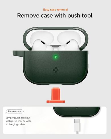 حافظة Spigen لـ AirPods Pro 3، حافظة متوافقة مع AirPods Pro الجيل الثالث (2025)، مغناطيس قفل آمن مدمج - أسود مطفي in Kuwait