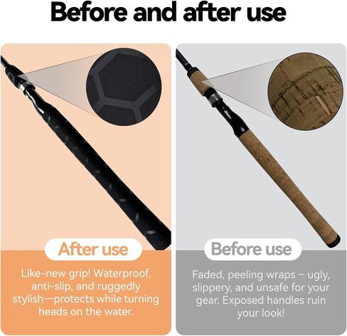 Hex Pattern Handle Heat Shrink for Fishing Rod, Table Tennis Paddle - Sleek, Multiple Colors (30mm Dia. x 1.6m Long, Brown) in Saudi Arabia