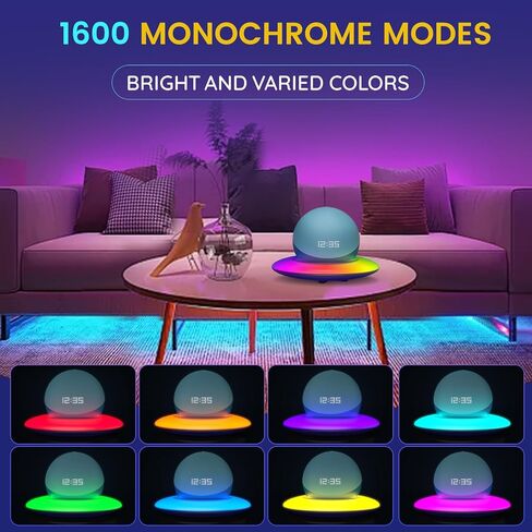 قاعدة مكبر صوت بإضاءة LED بلون الأحلام، حامل سطح المكتب، قاعدة مكبر صوت على شكل جسم غامض، متوافق مع Echo Dot (الجيل الخامس)، Echo Spot، HomePod mini، Echo Dot (الجيل الرابع)، Ehco Pop، ديكور رائع لسطح المكتب in Kuwait