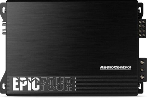 AudioControl EPICBIGFOUR Epic Series 1,400 Watt RMS Compact 4-Channel Car Audio Amplifier 350x4 @ 2 Ohms, Class D, High & Low Pass Filters, Smart Auto Protection, Epicenter Link in Saudi Arabia