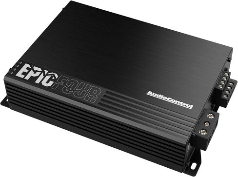 AudioControl EPICBIGFOUR Epic Series 1,400 Watt RMS Compact 4-Channel Car Audio Amplifier 350x4 @ 2 Ohms, Class D, High & Low Pass Filters, Smart Auto Protection, Epicenter Link in Saudi Arabia