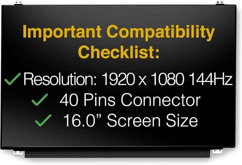 Replacement Screen for HP N44826-001 40 Pins FHD 1920x1080 Matte LED LCD with Tools & Tape in Saudi Arabia