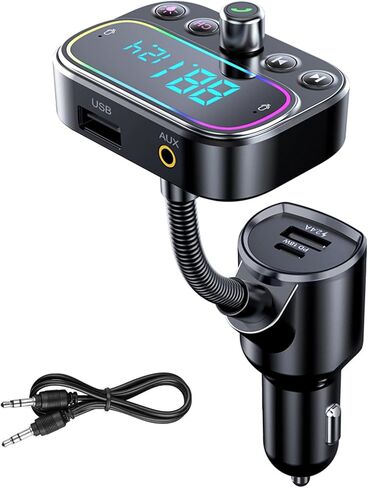 Bluetooth FM Transmitter 3 USB Ports Lossless Music Hands-Free Calling Wireless FM Transmitter in Saudi Arabia