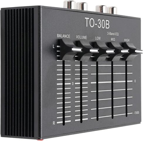 Dpofirs Phono Preamp، Preamp القرص الدوار مع 3 نطاقات EQ، TI NE5532، 12dB ارتفاع متوسط ​​منخفض ضبط درجة الصوت المتوازن محول 5V لمشغل التسجيل لاستخدام السيارة المنزلية in Saudi Arabia