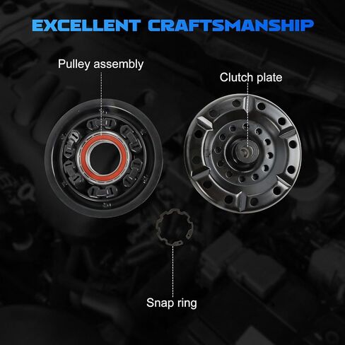 11316C A/C Compressor Clutch Kit Fits for 2011-2017 Mustang 5.0L 5.2L 丨 ضاغط تكييف الهواء 丨 قطع الغيار بعد البيع 丨 استبدال قطع السيارات in Kuwait