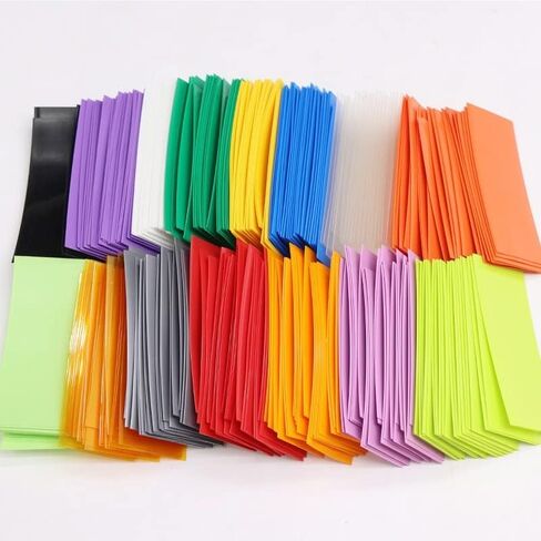 100pcs Heat Shrink Tube Tubing, for PVC Heat Shrink Tube Width 29.5mm X 72mm Insulated Film Protect Case Pack Sleeving 18650 Parts(Color 19) in Saudi Arabia